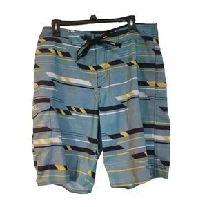 Analog Board Shorts Size 34 Men's Blue Swim Trunks